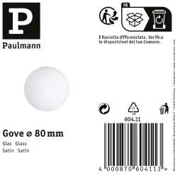 Selection Bathroom Plafonnier Gove Verre de rechange Satiné