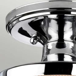 Semi-plafonnier Dublin 1 lumière - Chrome poli