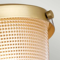 Semi-plafonnier Dublin 1 lumière - Laiton naturel peint