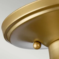 Semi-plafonnier Dublin 1 lumière - Laiton naturel peint