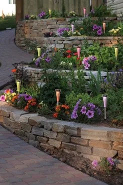 Set de 10 piquets de terre solaires LED 'Multi'