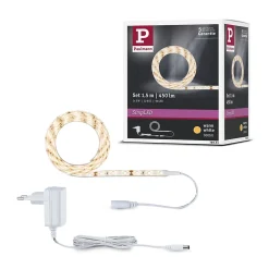 SimpLED Strip LED Blanc chaud Kit complet 1,5m revêtue 5W 300lm/m 60 LEDs/m 3000K 6VA