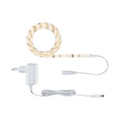 SimpLED Strip LED Blanc chaud Kit complet 1,5m revêtue 5W 300lm/m 60 LEDs/m 3000K 6VA
