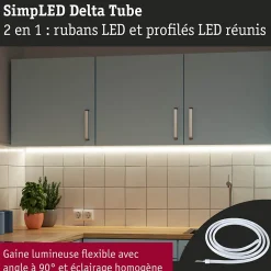 SimpLED Strip LED Delta Kit complet 3m revêtue 11,5W 660lm/m 3000K