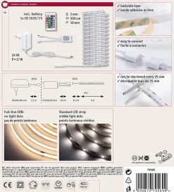 SimpLED Strip LED Full-Line COB Kit complet 5m 14,5W 140lm/m 840 LEDs/m RGB 24VA