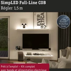 SimpLED Strip LED Full-Line COB Kit complet 1,5m 7W 500lm/m 384 LEDs/m 3000K 12VA