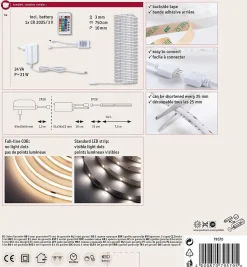 SimpLED Strip LED Full-Line COB Kit complet 7,5m 19,5W 140lm/m 840 LEDs/m RGB 24VA