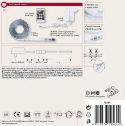 SimpLED Strip LED RGBIC Motion Music Kit complet 5m revêtue 22W 170lm/m 420 LEDs/m RGB 24VA