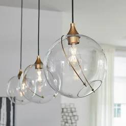 Skye Lisa McDennon par Hinkley Suspension à 1 lumière Héritage Laiton