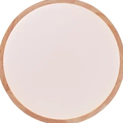 SLIMLINE BOIS Plafonnier bois clair/blanc LED intégrée 14W métal/bois/plastique ampoule incluse