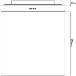 Smart Home LED Backlight Panel 45 cm metal plastique LED integrees nombreuses fonctions luminaire encastre