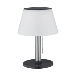 Solar Lampe à poser LED 3-Step-Dim Lillesol IP44 3000K 45lm Acier inoxydable