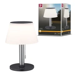 Solar Lampe à poser LED 3-Step-Dim Lillesol IP44 3000K 45lm Acier inoxydable