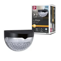 Solar Luminaire d'allée LED Mimmo IP44 6500K 18lm Noir