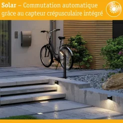 Solar Luminaire d'allée LED Elliot IP44 3000K 5lm Anthracite