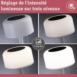 Solar Luminaire rechargeable Bartja IP44 gradable 2700K Blanc