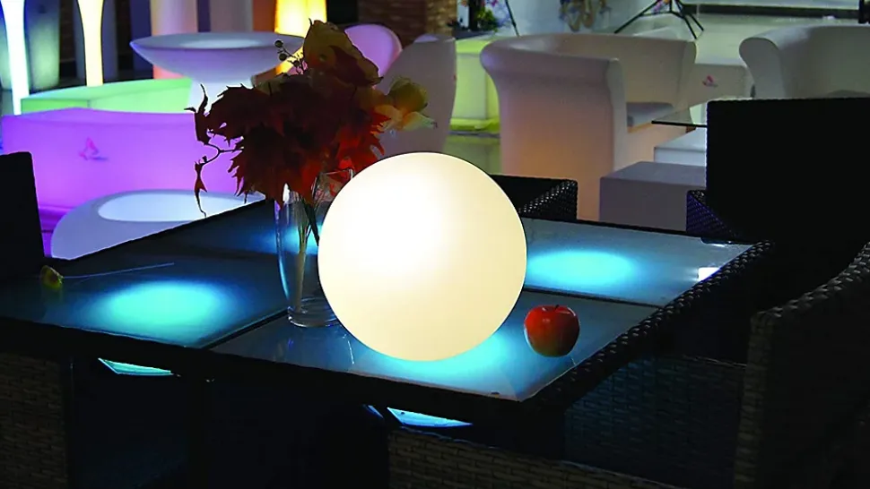 SOLAR NOVA XL: Sphère LED RGB à recharge solaire 30 cm