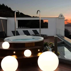 SOLAR NOVA XL: Sphère LED RGB à recharge solaire 30 cm