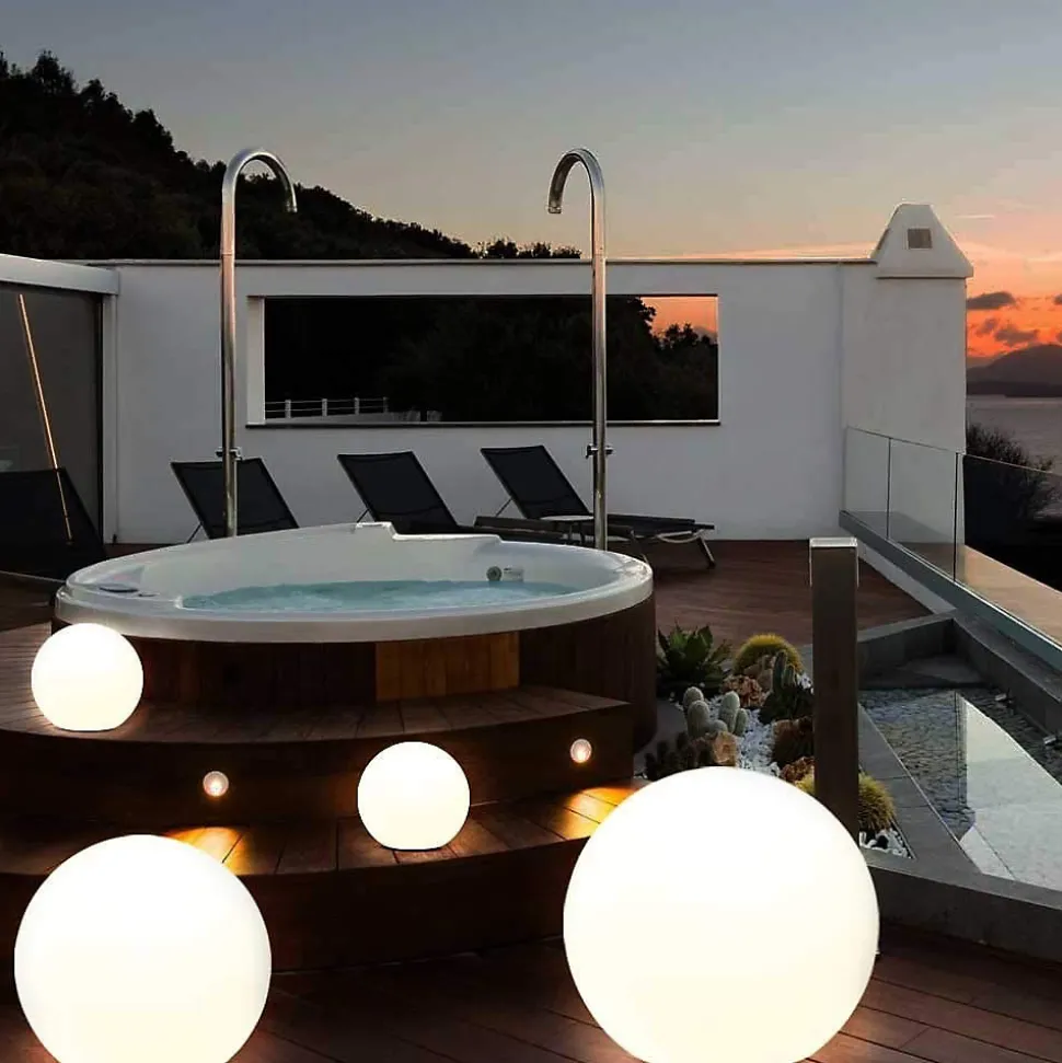 SOLAR NOVA XL: Sphère LED RGB à recharge solaire 30 cm