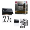 Solar Numéro de maison lumineux LED Neda IP44 3000K 14lm Noir