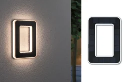 Solar Numéro de maison lumineux LED avec batterie interchangeable Numéro 0 IP44 3000K 6lm Noir