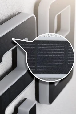 Solar Numéro de maison lumineux LED avec batterie interchangeable Numéro 7 IP44 3000K 6lm Noir