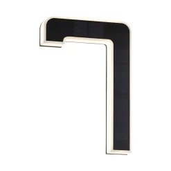Solar Numéro de maison lumineux LED avec batterie interchangeable Numéro 7 IP44 3000K 6lm Noir