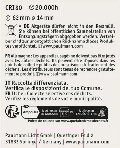 Solar Socle enfichable LED Taina ampoule de rechange Kit de 3 3000K 60lm