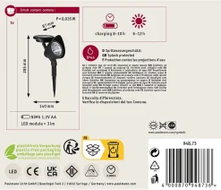 Solar Spot LED Solena IP44 3000K 2lm Noir