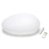 SOLAR STONE: Pierre lumineuse LED (blanc + RGB) à recharge solaire. Avec télécommande