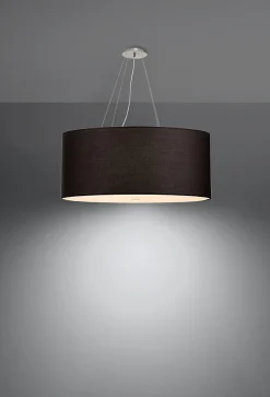 Sollux OTTO Suspension Cylindrique Noir 70cm E27