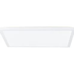 SORELL plafonnier carré blanc LED intégrée 24W plastique - dim.42x42cm - ampoule incluse