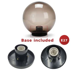 Sphère d'extérieur en PMMA, 250mm, E27, fumée