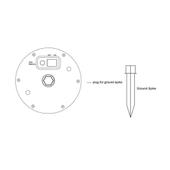 Sphère LED RGB rechargeable solaire 40cm. Avec télécommande