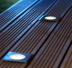 Spot à encastrer carré Velho IP65 et IP67 6.8W 500lm GoodHome l.11 x H.5,1 cm