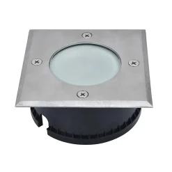 Spot à encastrer carré Velho IP65 et IP67 6.8W 500lm GoodHome l.11 x H.5,1 cm