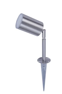 Spot à piquer Candiac LED intégrée 380lm IP44 GoodHome chrome