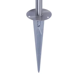 Spot à piquer Candiac LED intégrée 380lm IP44 GoodHome chrome