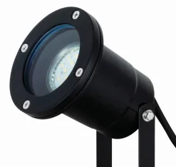 Spot à piquer LED GU10 Shelby 345lm IP54 noir GoodHome