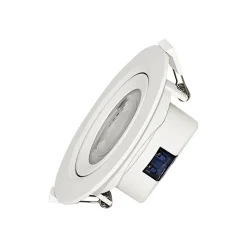 Spot COB LED encastrable rond blanc orientable 10W IP20 6500K