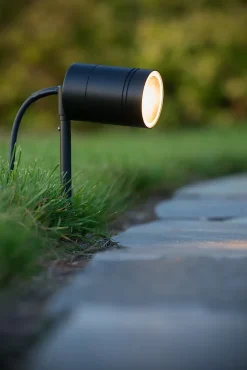 Spot de jardin ARNE-LED en acier avec 1xGU10 - Noir - Lucide