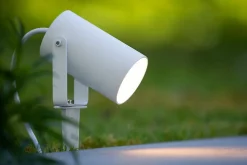 Spot de jardin TAYLOR en aluminium avec 1xGU10 - Blanc - Lucide