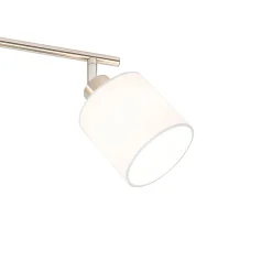 Spot de plafond en acier avec abat-jour blanc 3 lumières orientables - Hetta