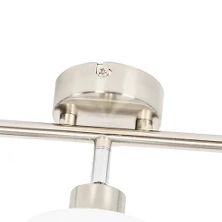 Spot de plafond en acier avec abat-jour blanc 3 lumières orientables - Hetta