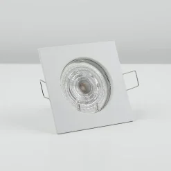 Spot de plafond encastrable Rami White IP20, carré, blanc, EDO777316 EDO