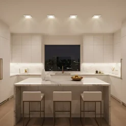 Spot de plafond encastrable Aktyn 1 Sq White IP20, carré, blanc, EDO777120 EDO