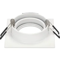 Spot de plafond encastrable Aktyn 1 Sq White IP20, carré, blanc, EDO777120 EDO