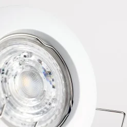 Spot de plafond encastrable Ziva White IP20, rond, blanc, EDO777307 EDO