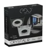Spot de plafond encastrable Crystal R Silver IP20, carré, verre, argenté, EDO777404 EDO