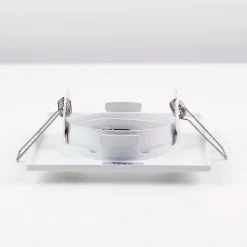 Spot de plafond encastrable orientable Viera White IP20, carré, blanc, EDO777303 EDO